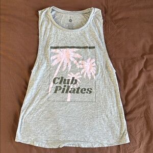 Gray Club Pilates oversized Tank Top